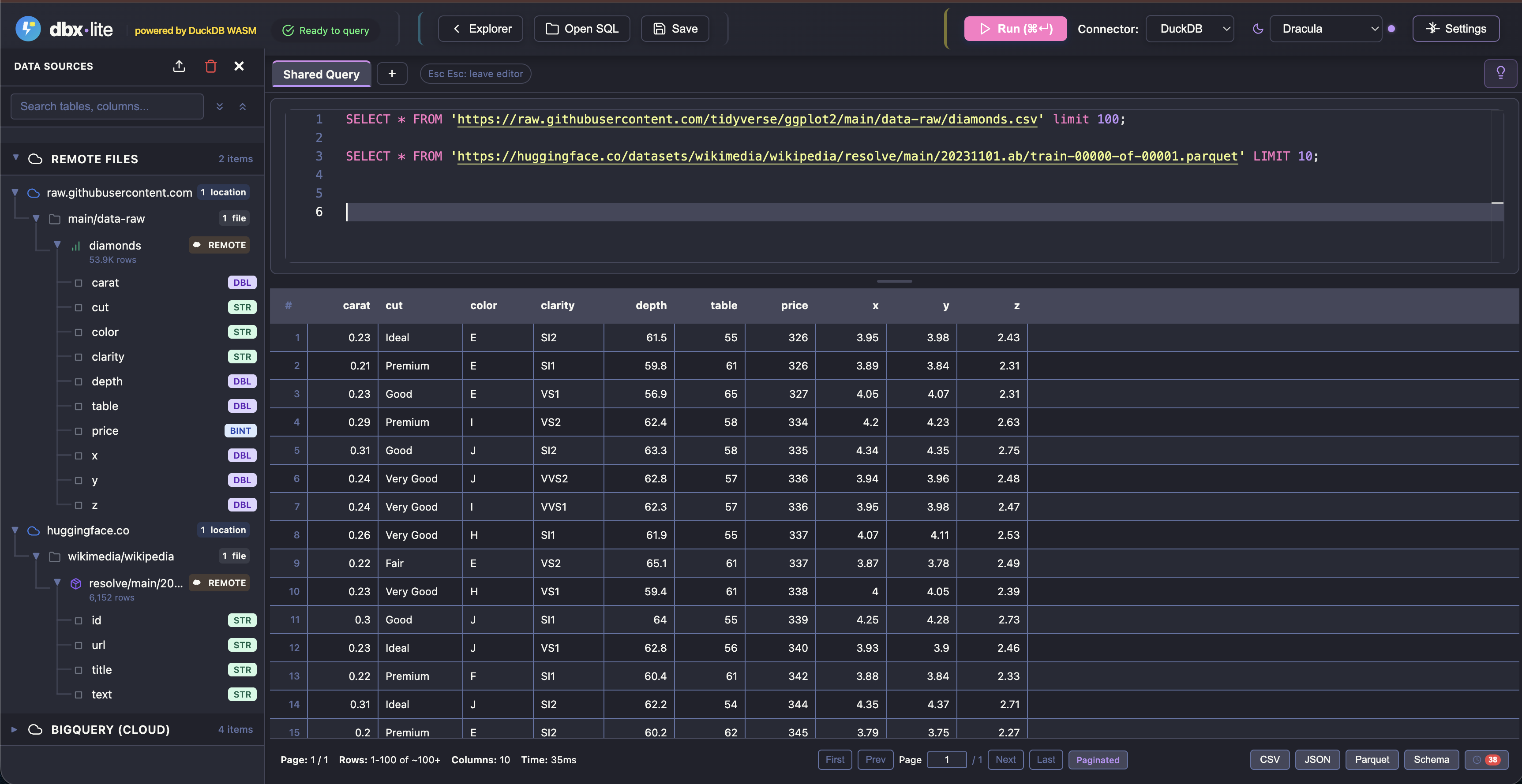Query Remote Files